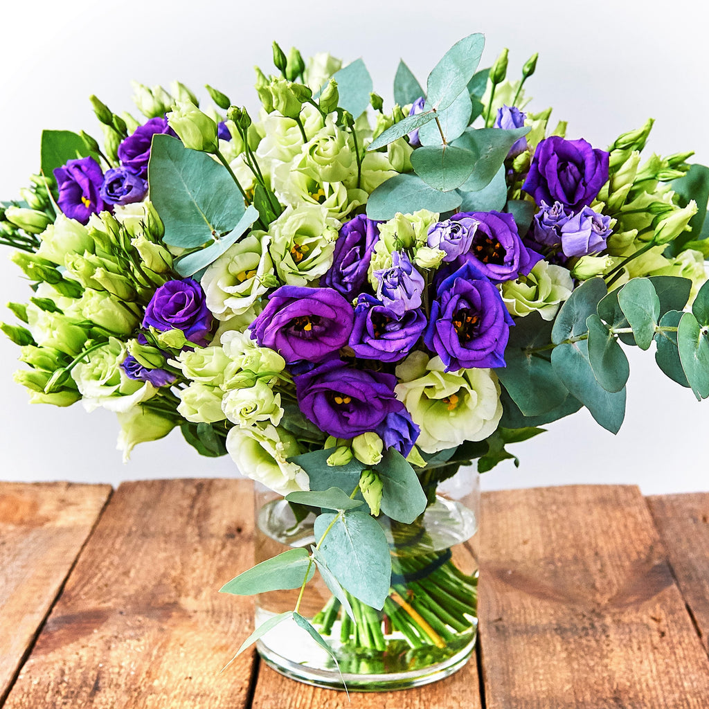 Busy Lizzies Purple Bouquet